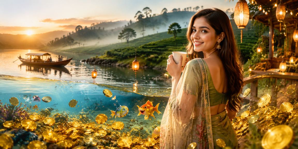 রাঙ্গামাটি ফিশিং গেম টা গার্ডেন দৃশ্য